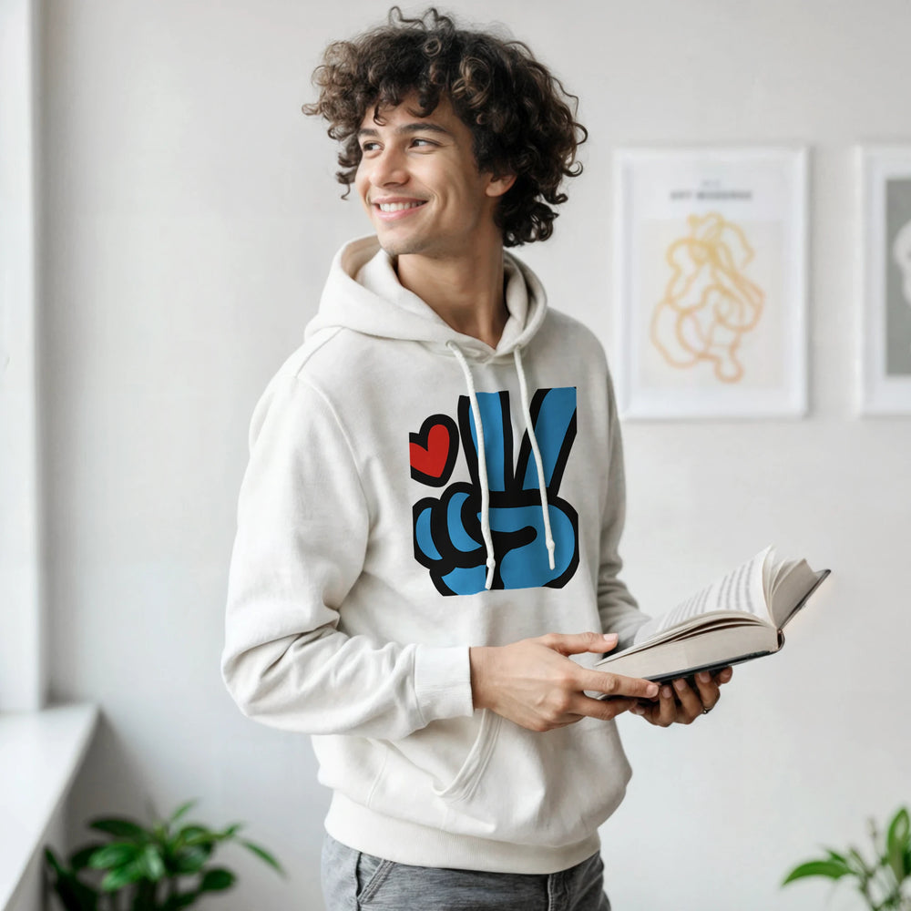 Peace & Love Vibrant Hoodie: Express Yourself in Comfort and Style