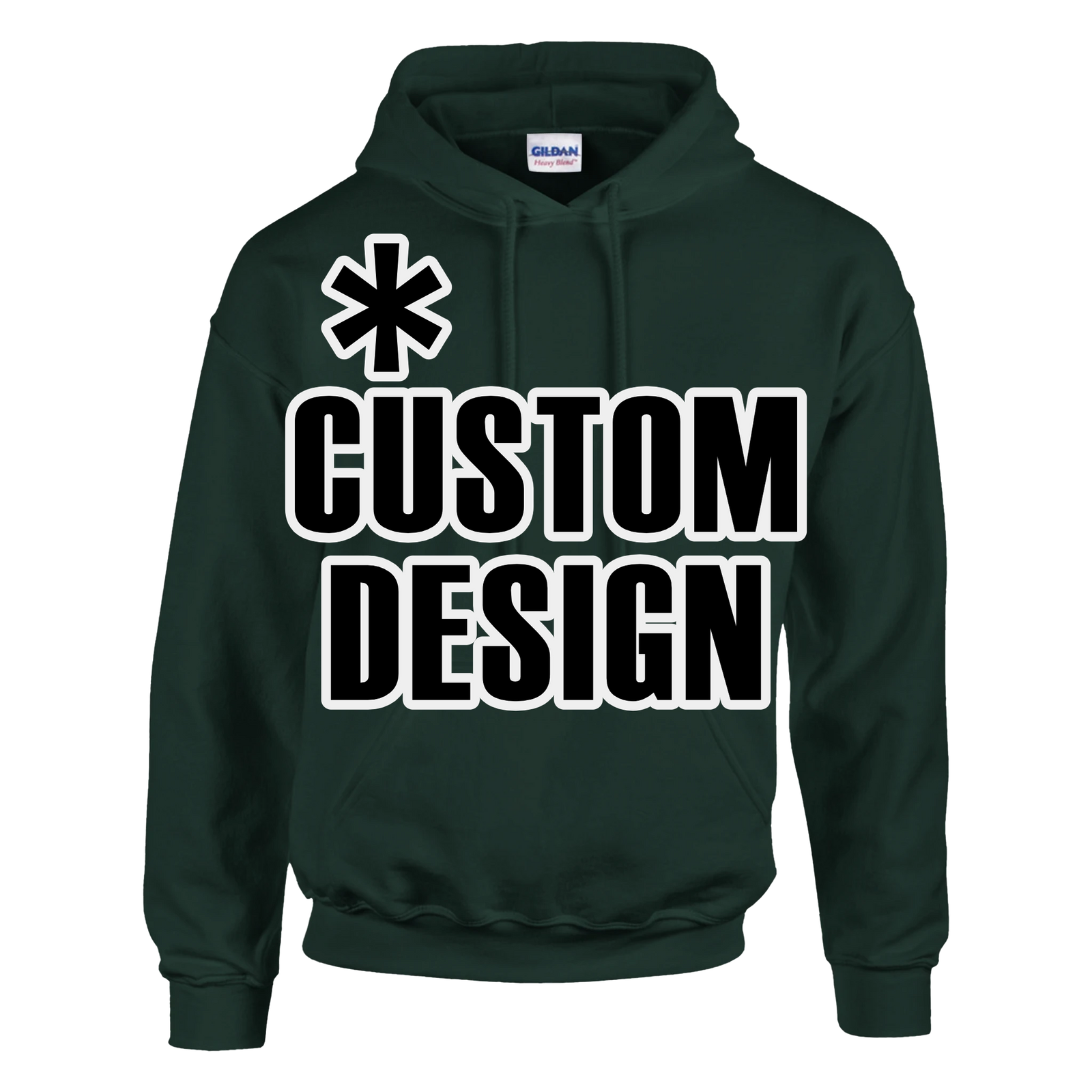 Hoodies for Good Custom design on a Hoodie: Pullover Adult. Color: Forest Green