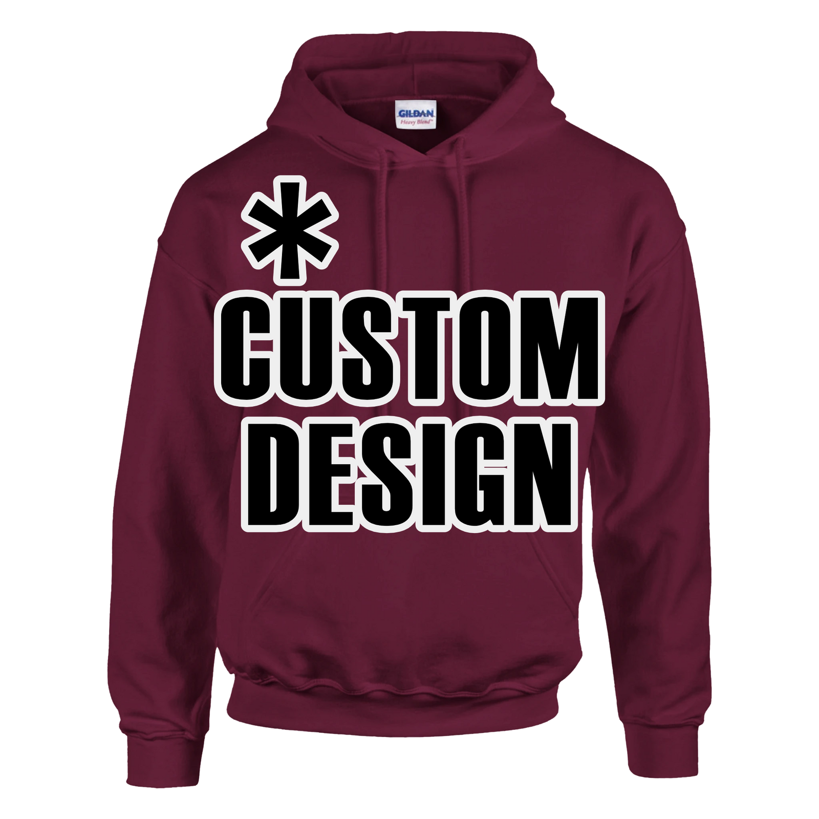 Hoodies for Good Custom design on a Hoodie: Pullover Adult. Color: Maroon