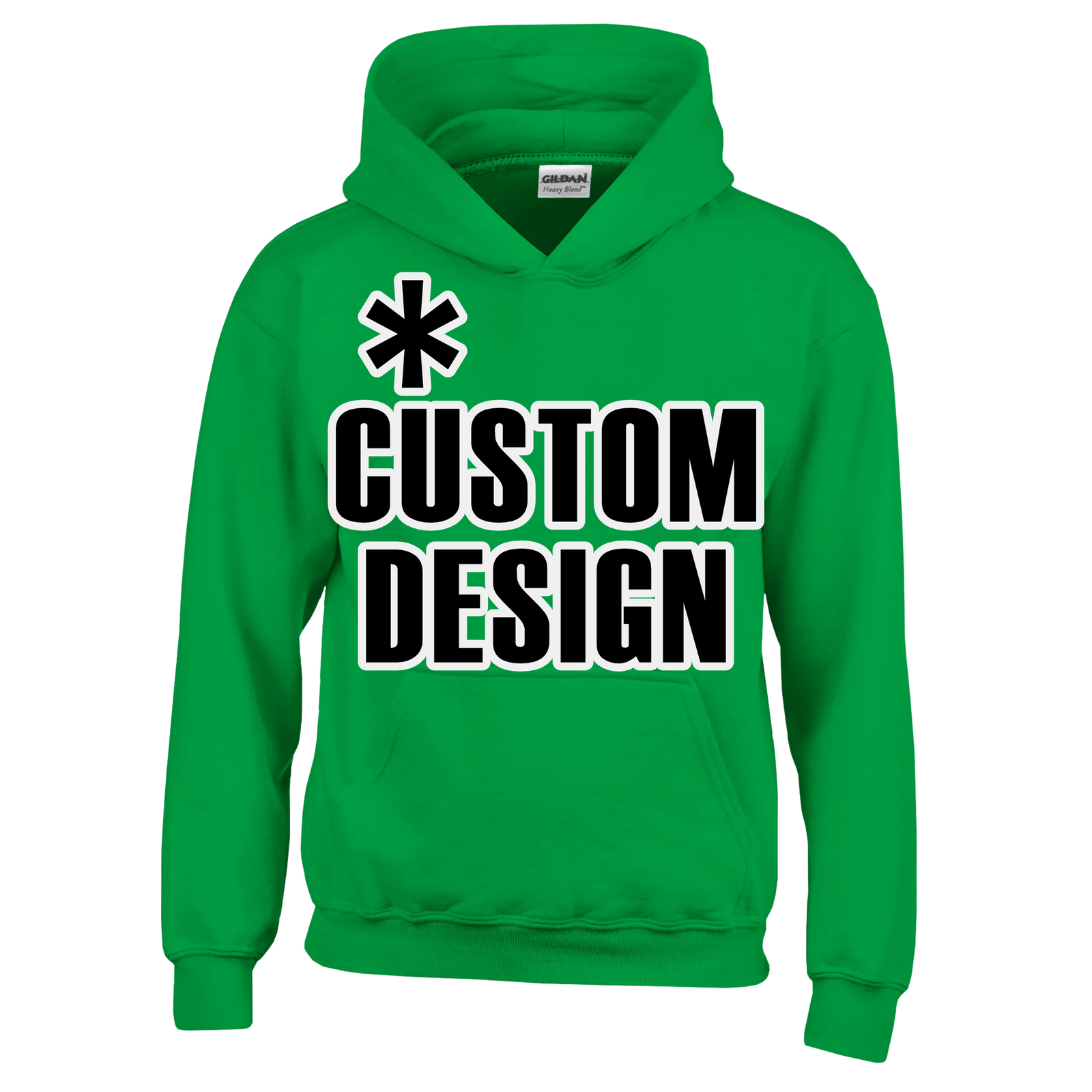 Hoodies for Good Custom design on a Kids Hoodie. Color: Irish Green