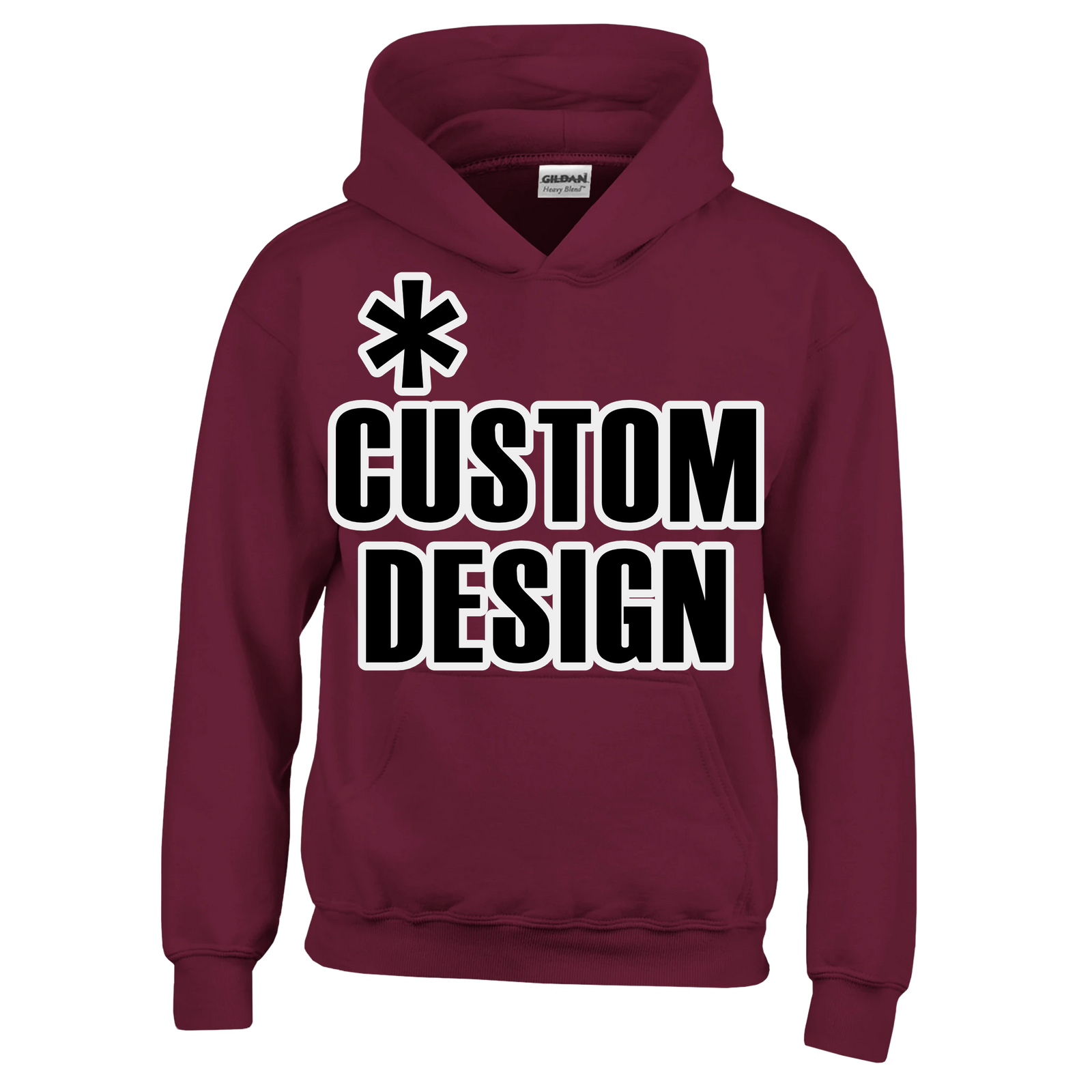 Hoodies for Good Custom design on a Kids Hoodie. Color: Maroon