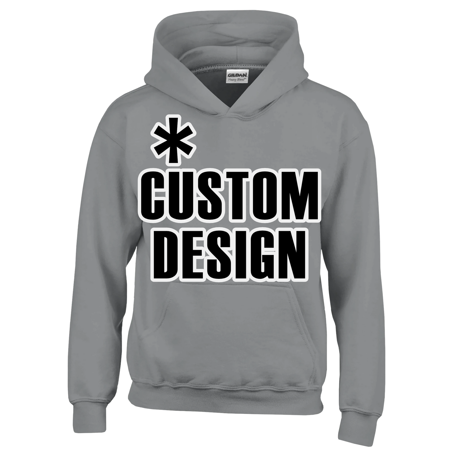 Hoodies for Good Custom design on a Kids Hoodie. Color: Sport Grey