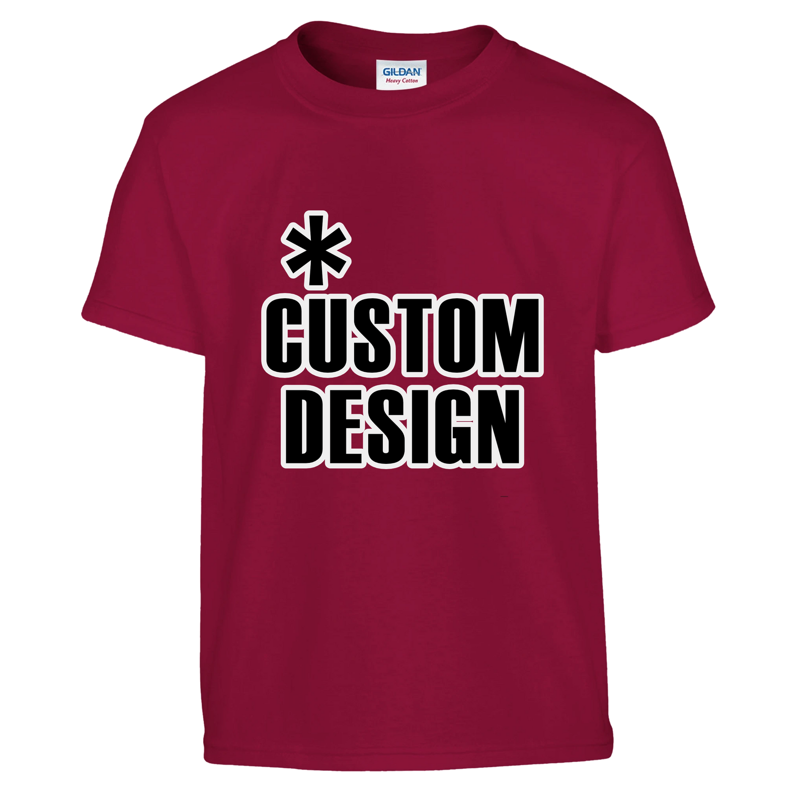 Hoodies for Good Custom design on a Kids T-shirt. Color: Cardinal Red