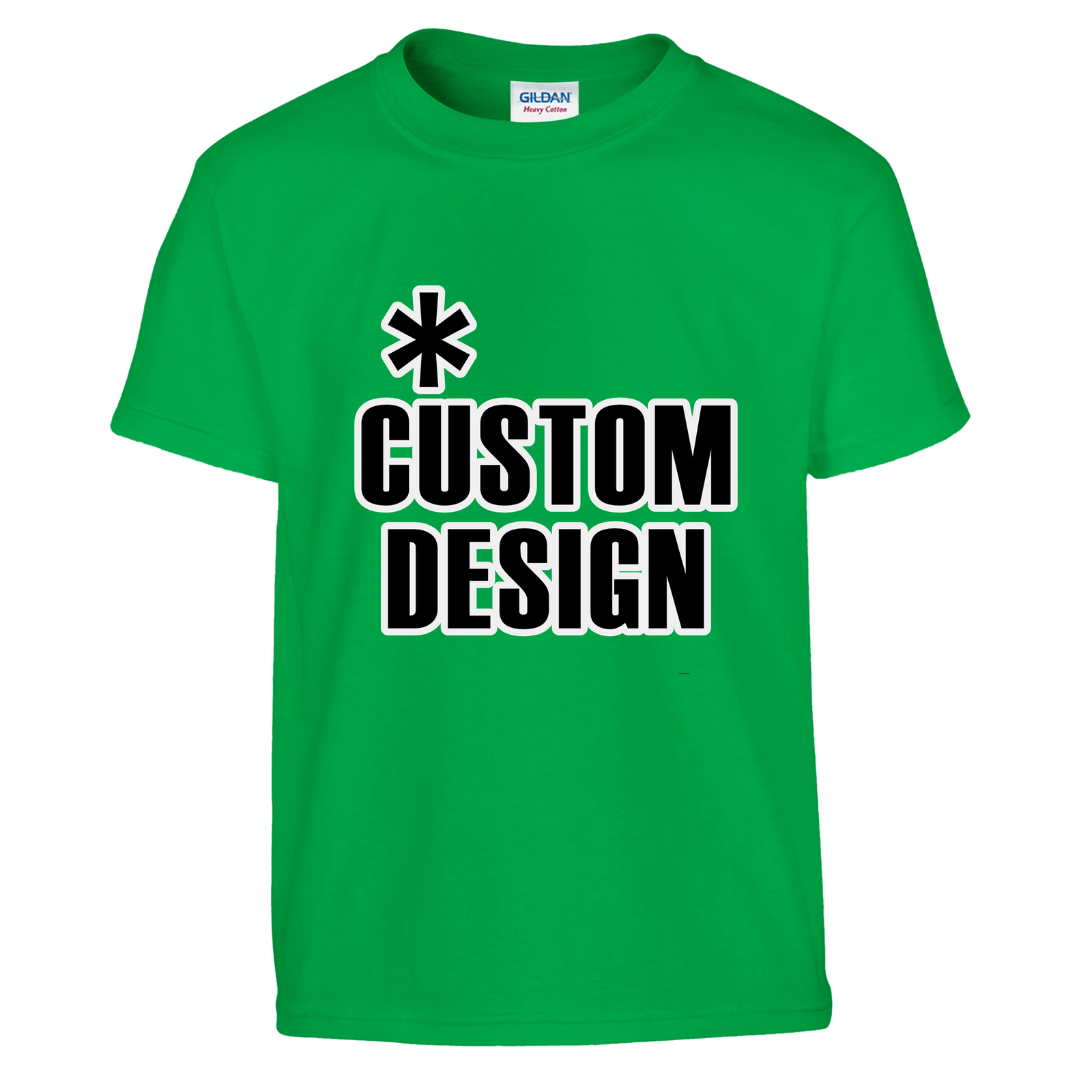 Hoodies for Good Custom design on a Kids T-shirt. Color: Irish Green
