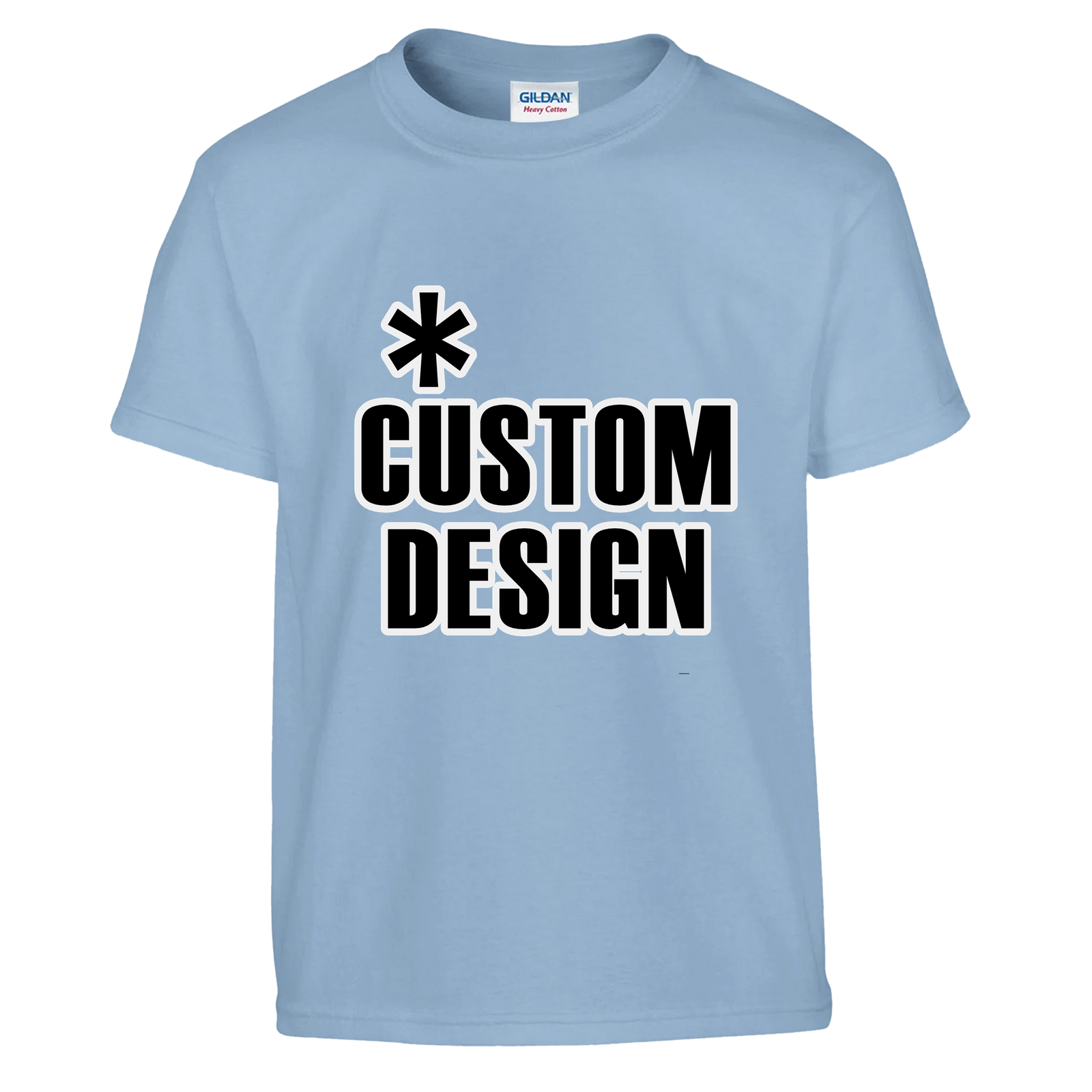 Hoodies for Good Custom design on a Kids T-shirt. Color: Light Blue