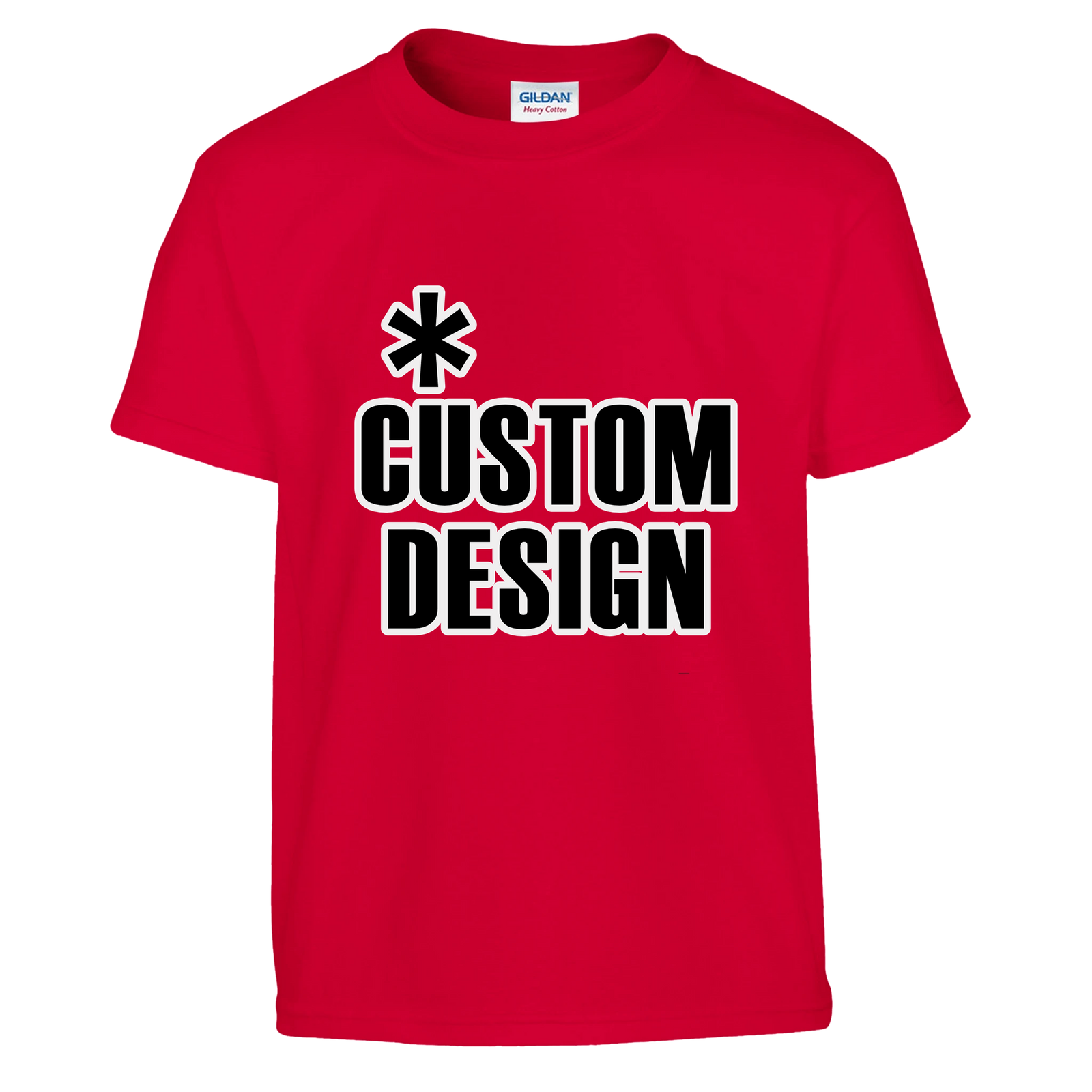 Hoodies for Good Custom design on a Kids T-shirt. Color: Red