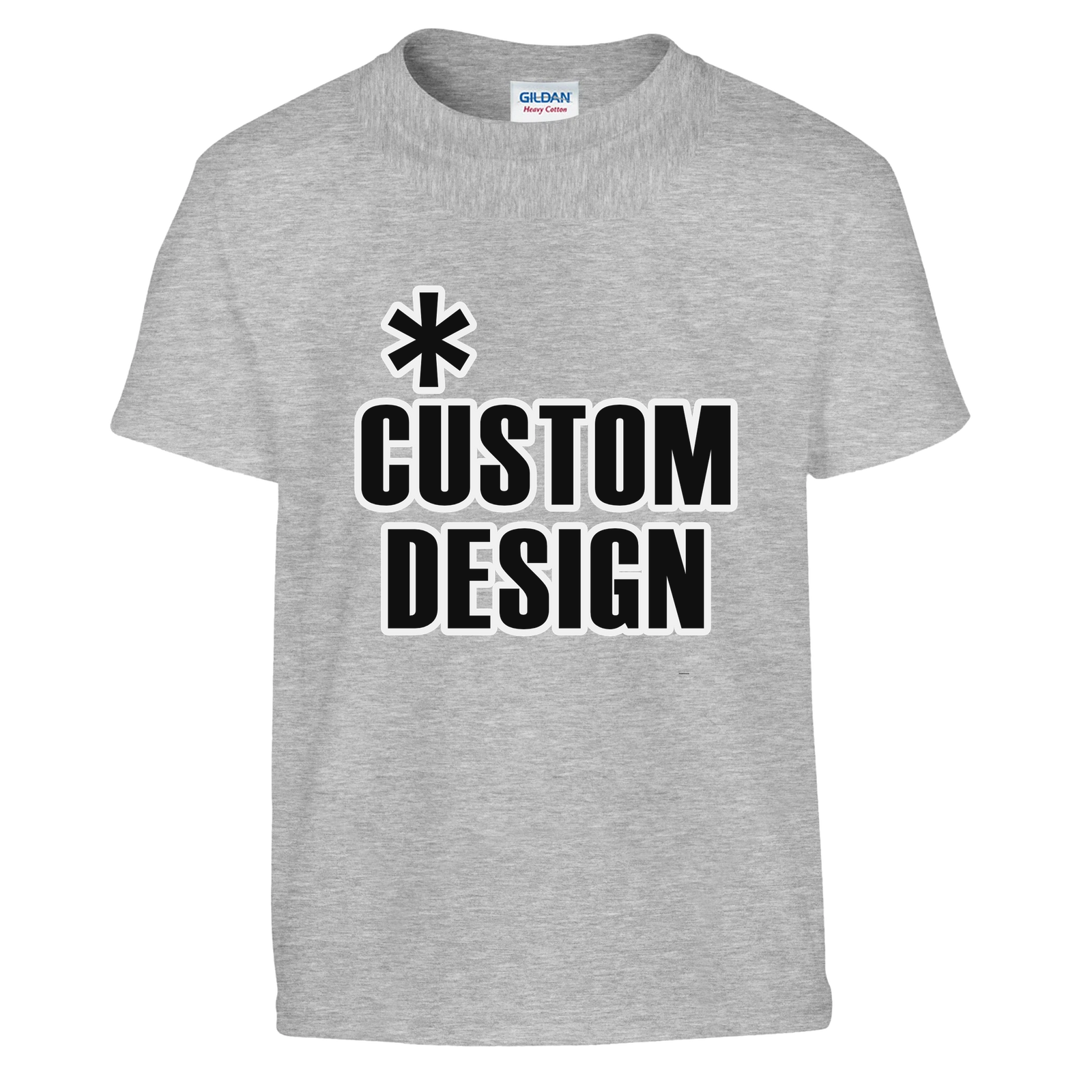 Hoodies for Good Custom design on a Kids T-shirt. Color: Sport Grey