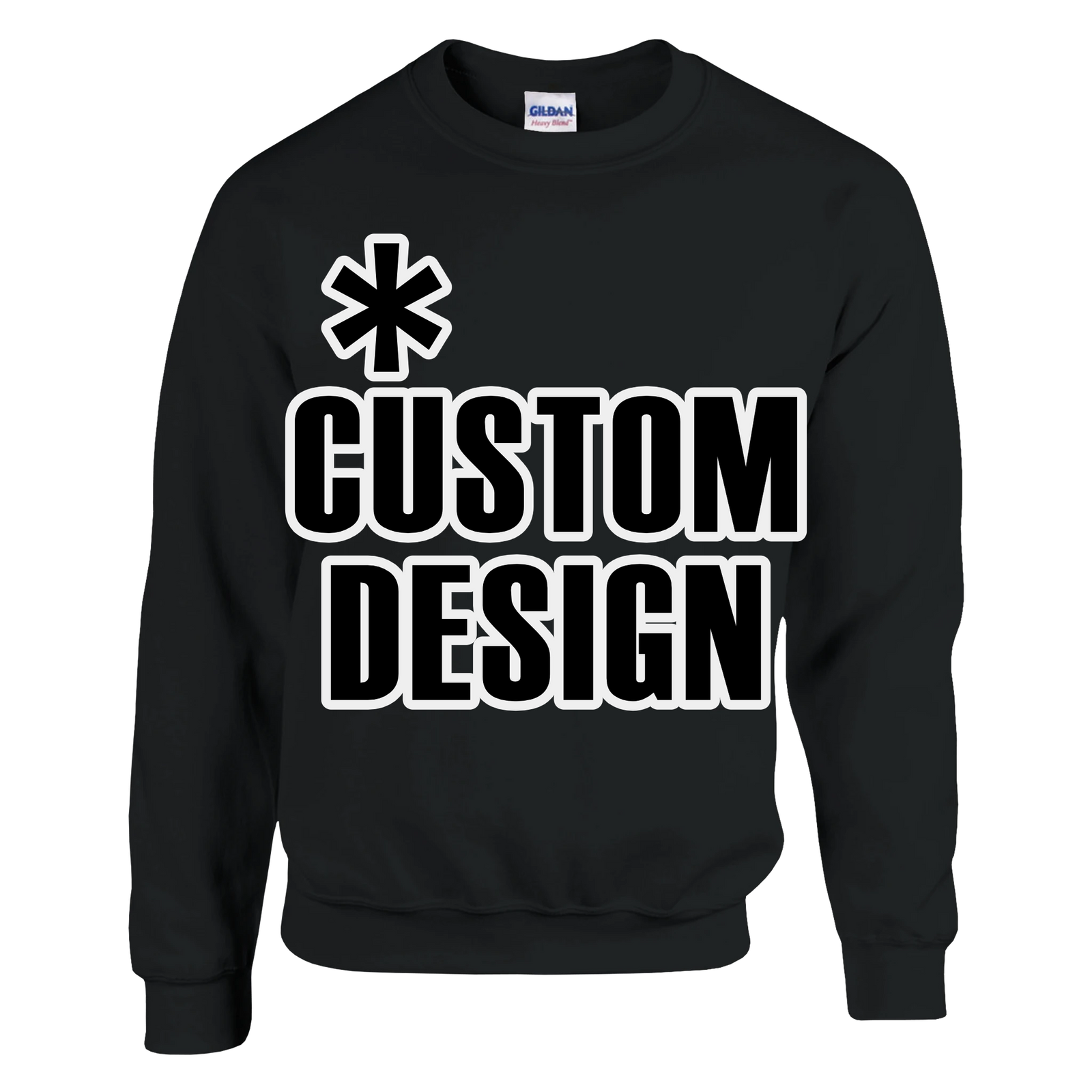 Hoodies for Good Custom design on a Sweatshirt: Unisex Crewneck. Color: Black