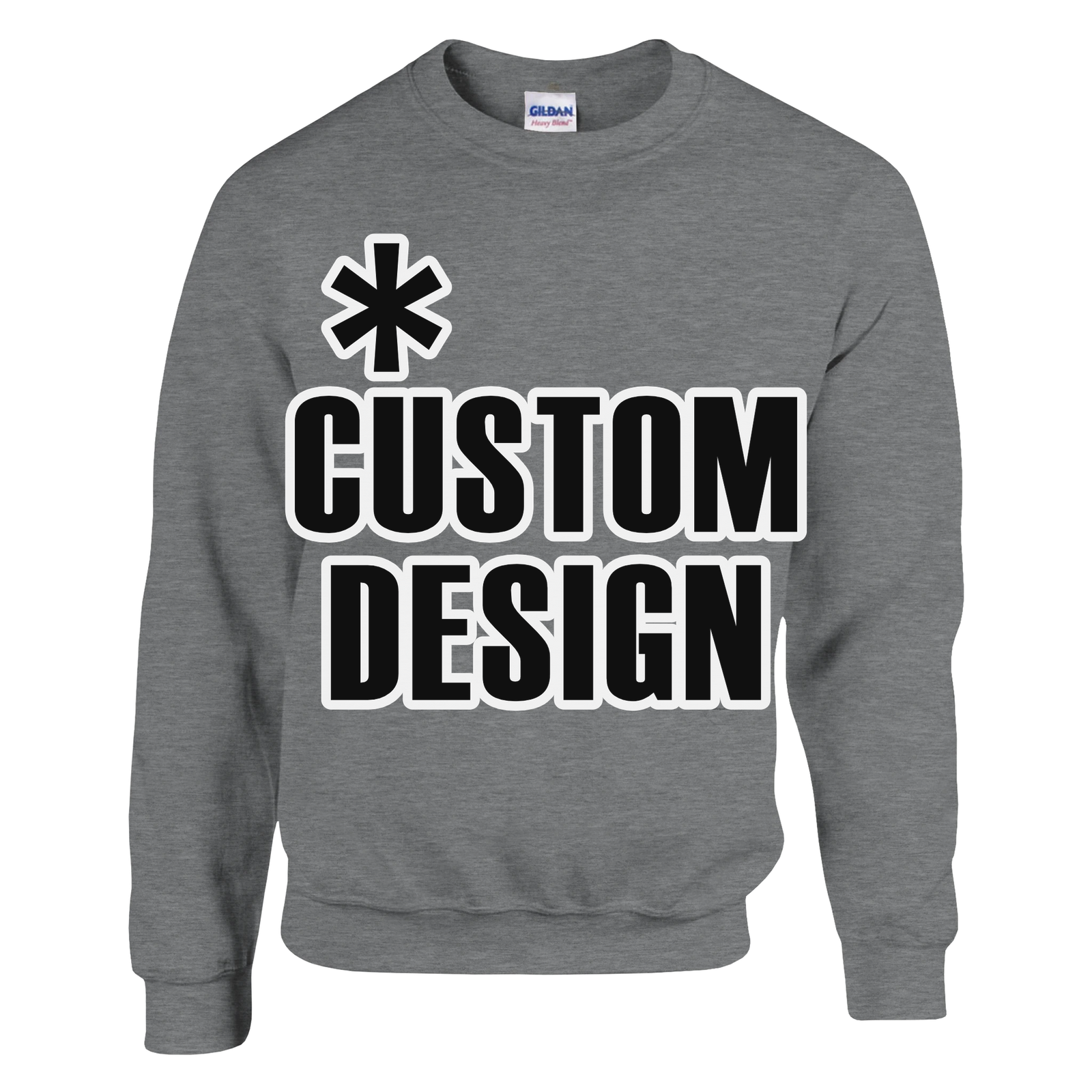 Hoodies for Good Custom design on a Sweatshirt: Unisex Crewneck. Color: Sport Grey