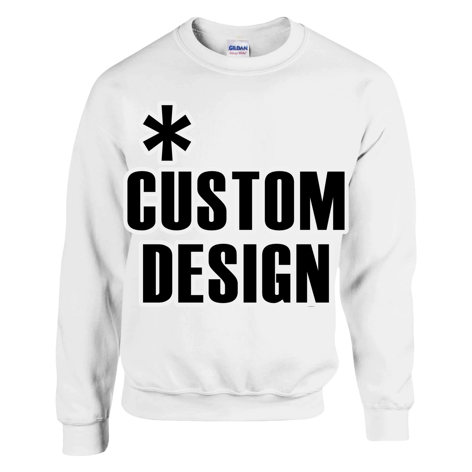 Hoodies for Good Custom design on a Sweatshirt: Unisex Crewneck. Color: White