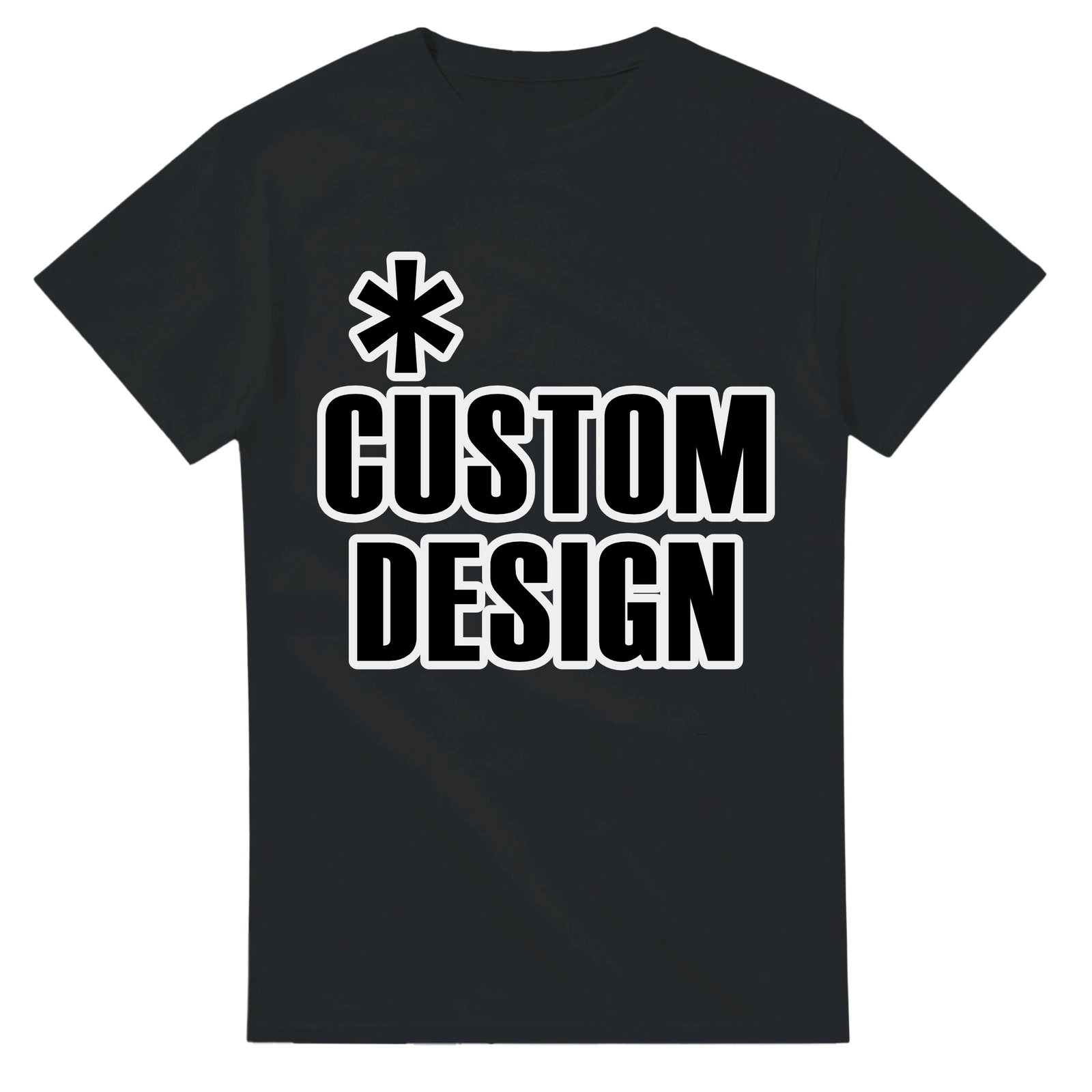 Hoodies for Good Custom design on a T-shirt: Heavyweight Crewneck. Color: Black