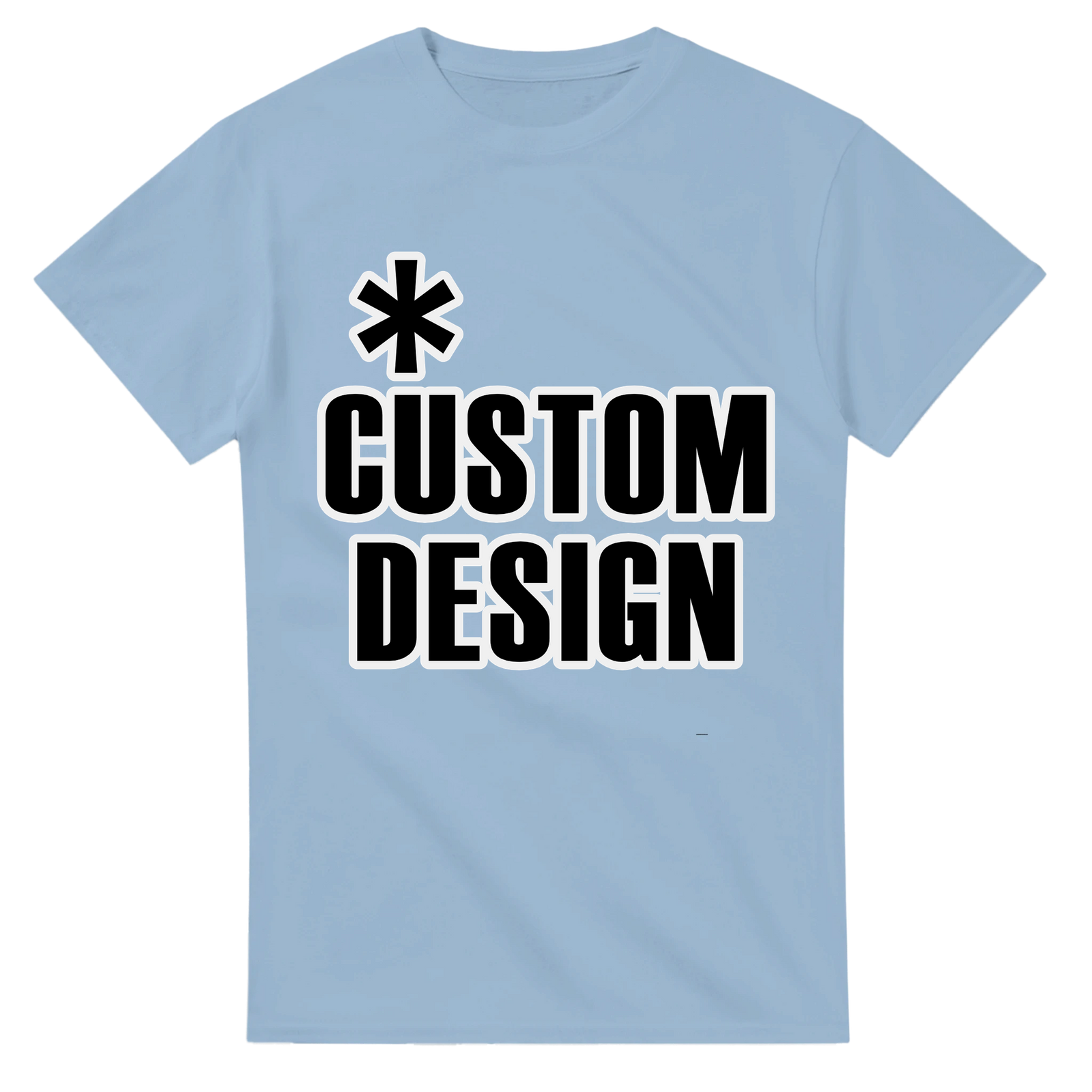 Hoodies for Good Custom design on a T-shirt: Heavyweight Crewneck. Color: Light Blue