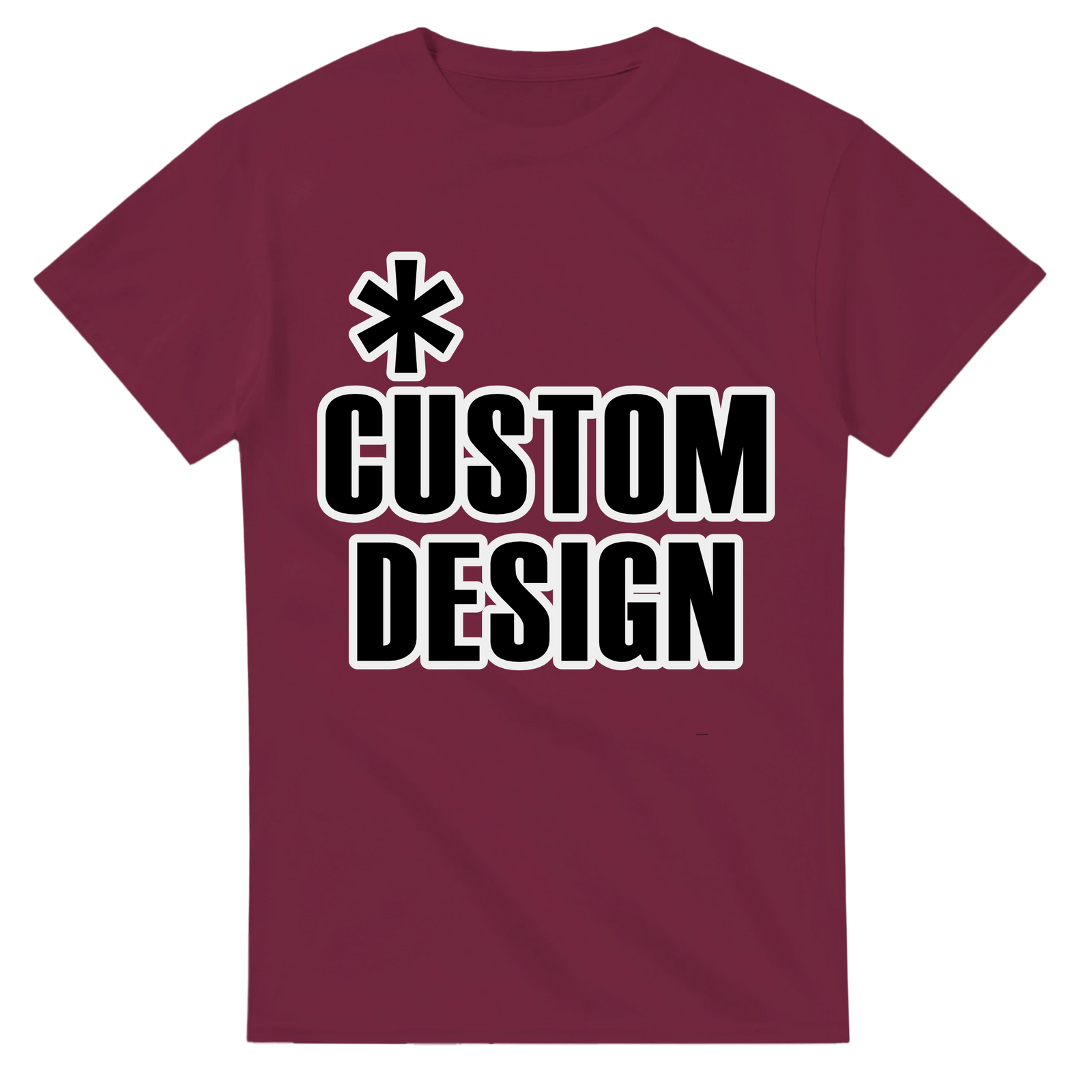 Hoodies for Good Custom design on a T-shirt: Heavyweight Crewneck. Color: Maroon