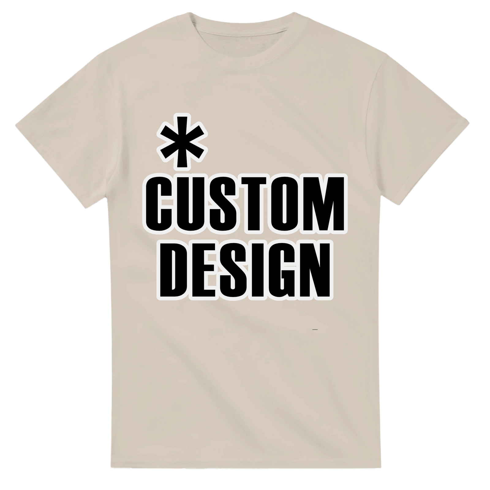Hoodies for Good Custom design on a T-shirt: Heavyweight Crewneck. Color: Sand