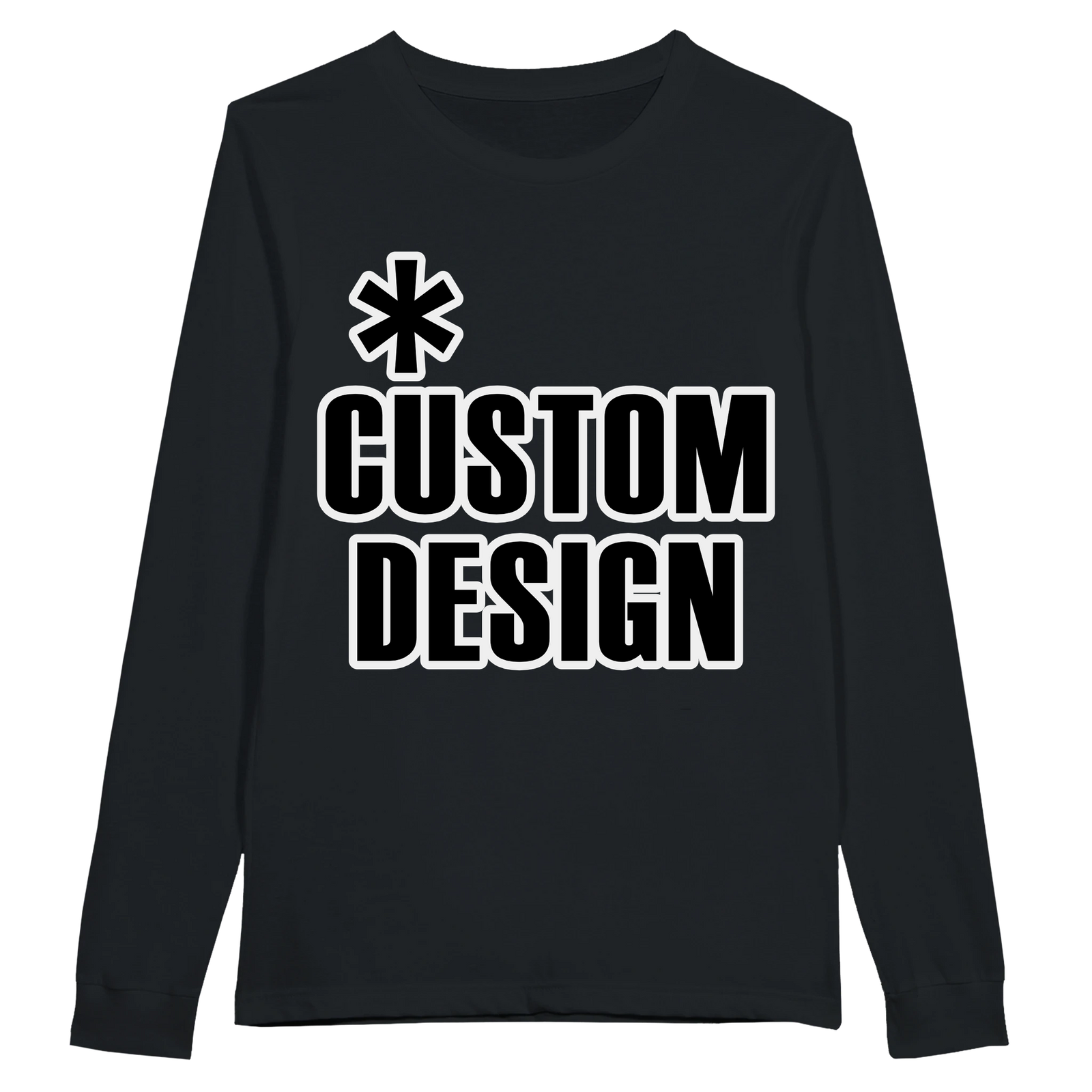 Hoodies for Good Custom design on a T-shirt: Longsleeve Adult. Color: Black