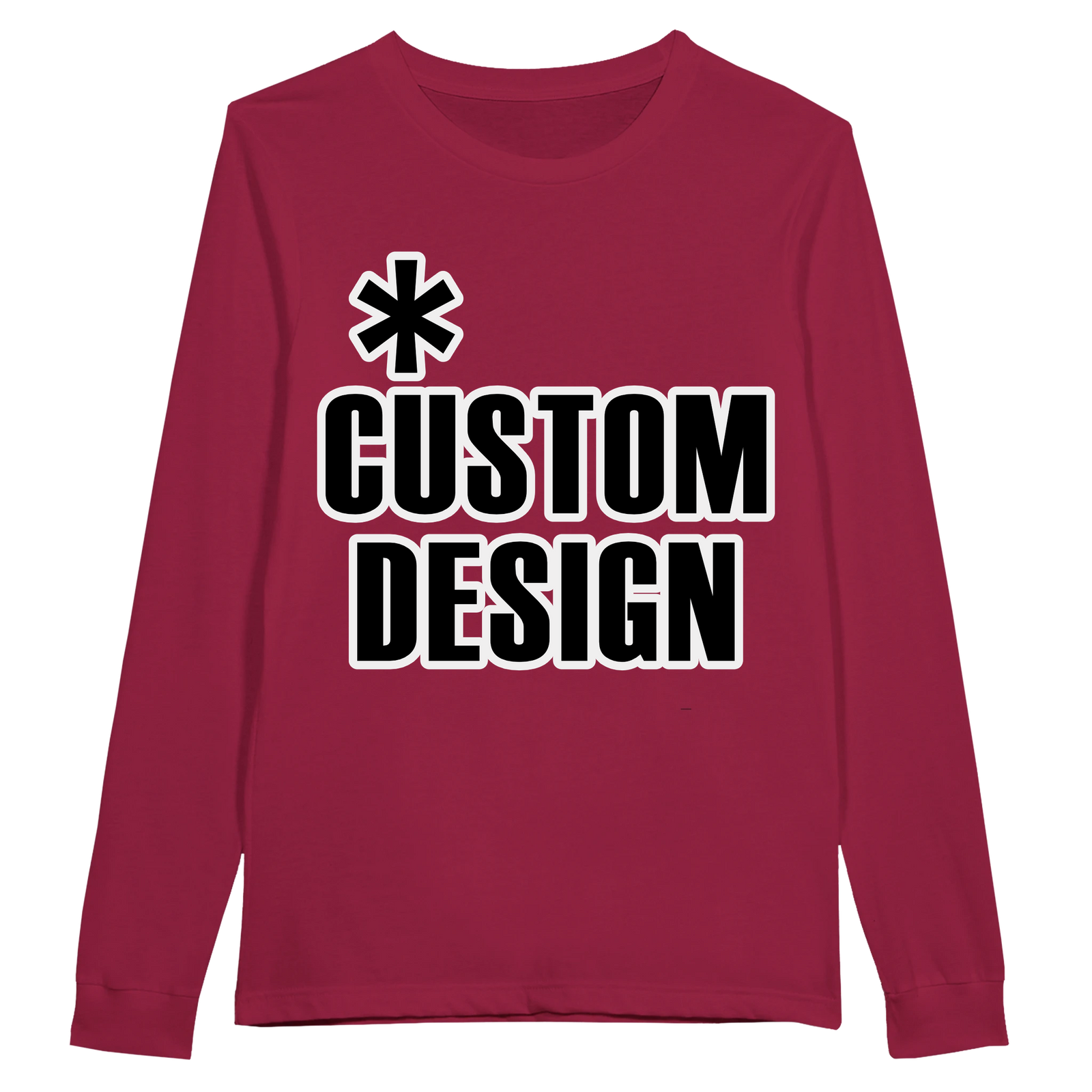 Hoodies for Good Custom design on a T-shirt: Longsleeve Adult. Color: Cardinal