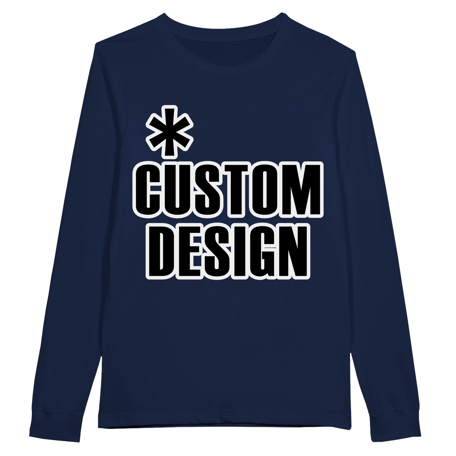 Hoodies for Good Custom design on a T-shirt: Longsleeve Adult. Color: Navy
