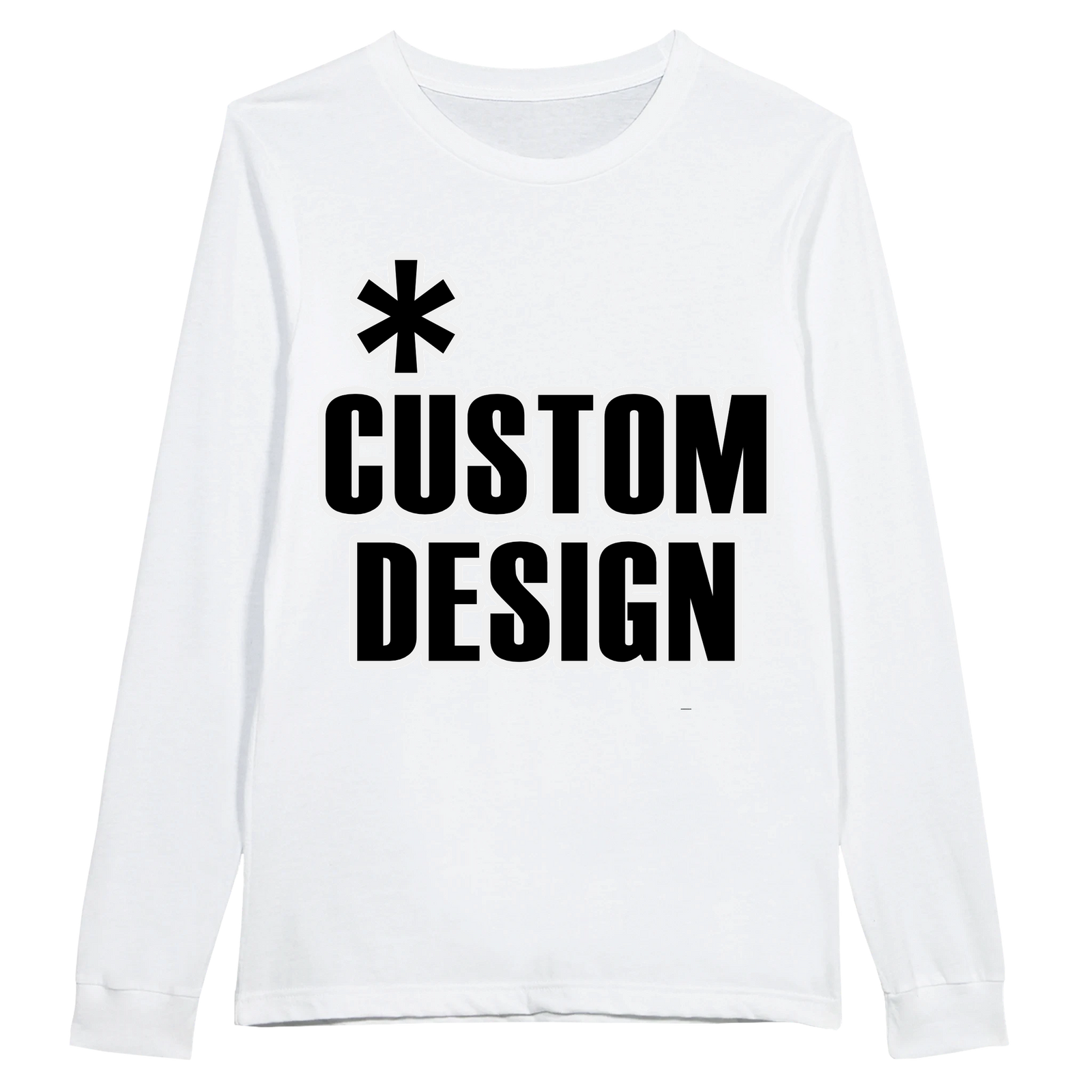 Hoodies for Good Custom design on a T-shirt: Longsleeve Adult. Color: White