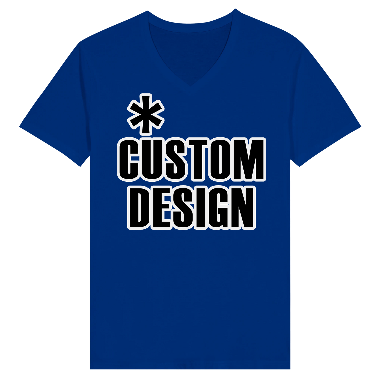 Hoodies for Good Custom design on a T-shirt: Unisex V-Neck. Color: True Royal