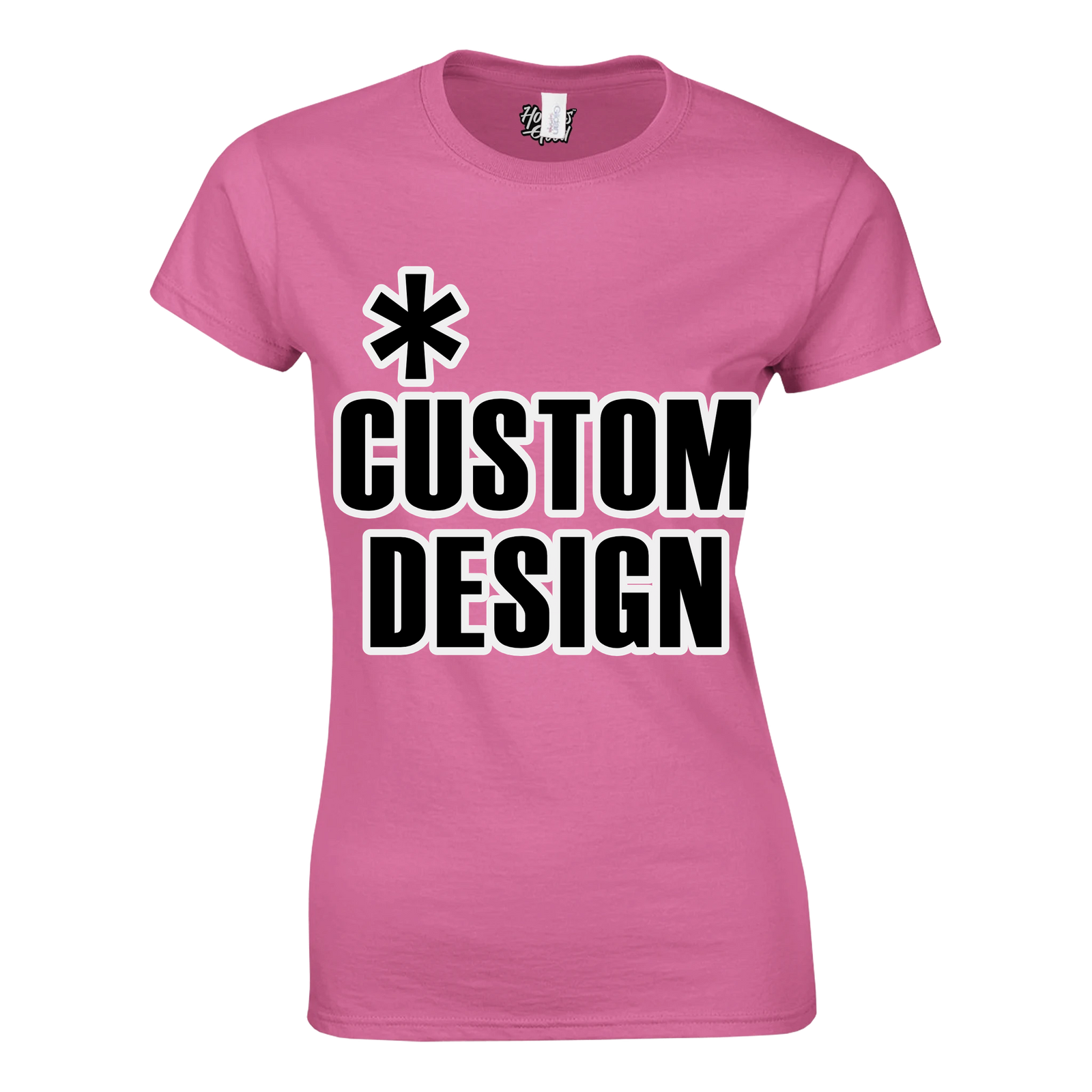 Hoodies for Good Custom design on a T-shirt: Women's Crewneck. Color: Azalea